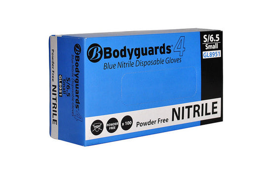 Blue Nitrile Gloves (Powder Free)