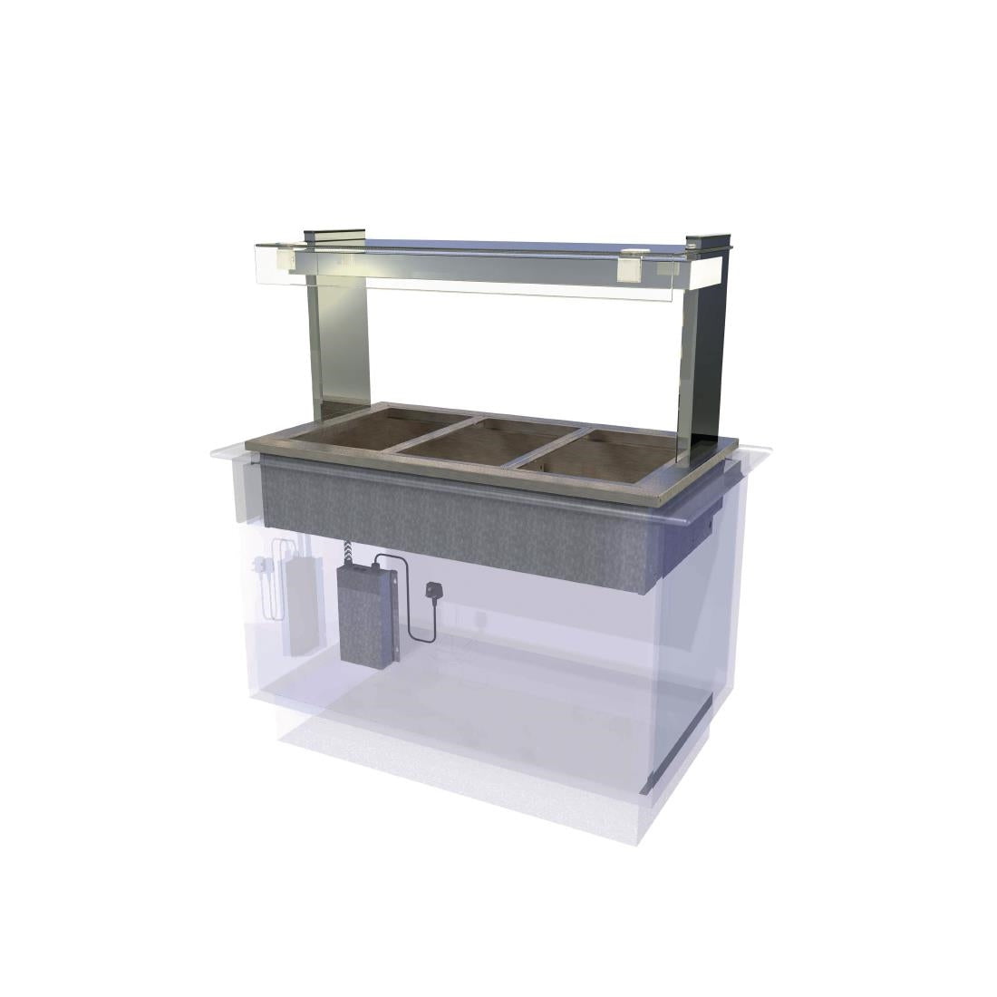 Kubus Drop In Dry Heat Bain Marie KHBM3