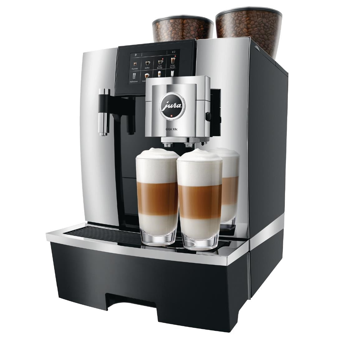 Jura Giga X8c Mains Fill Bean to Cup Coffee Machine Chrome