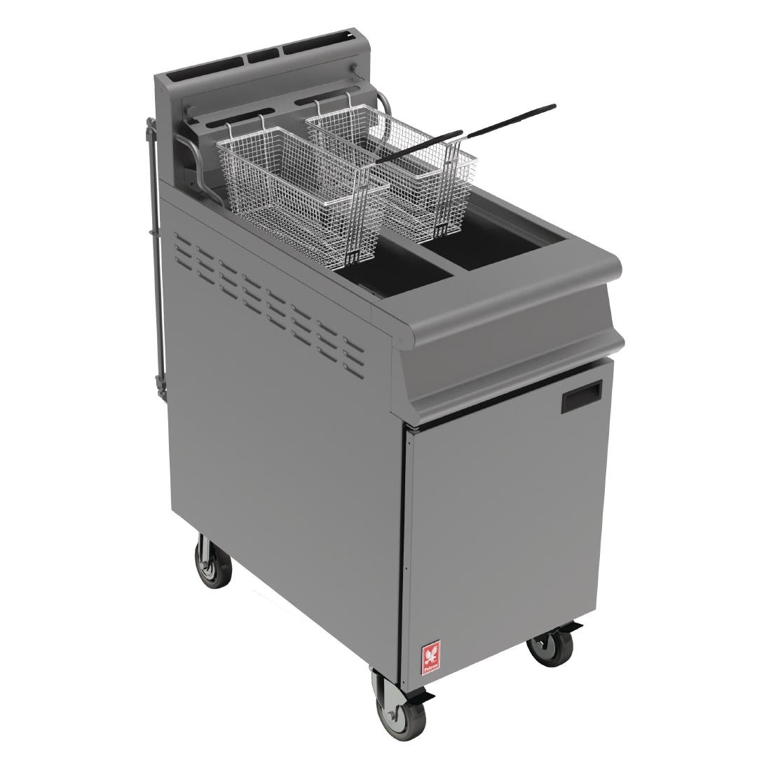 Falcon Free Standing Natural Gas Filtration Fryer with Castors G3845F