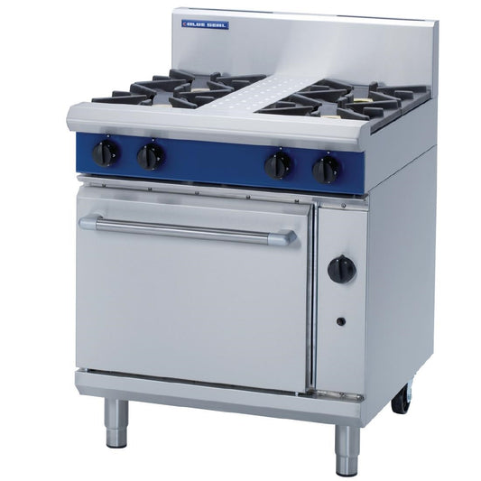 Blue Seal Evolution 4 Burner Static Oven Natural Gas 750mm G505D/N