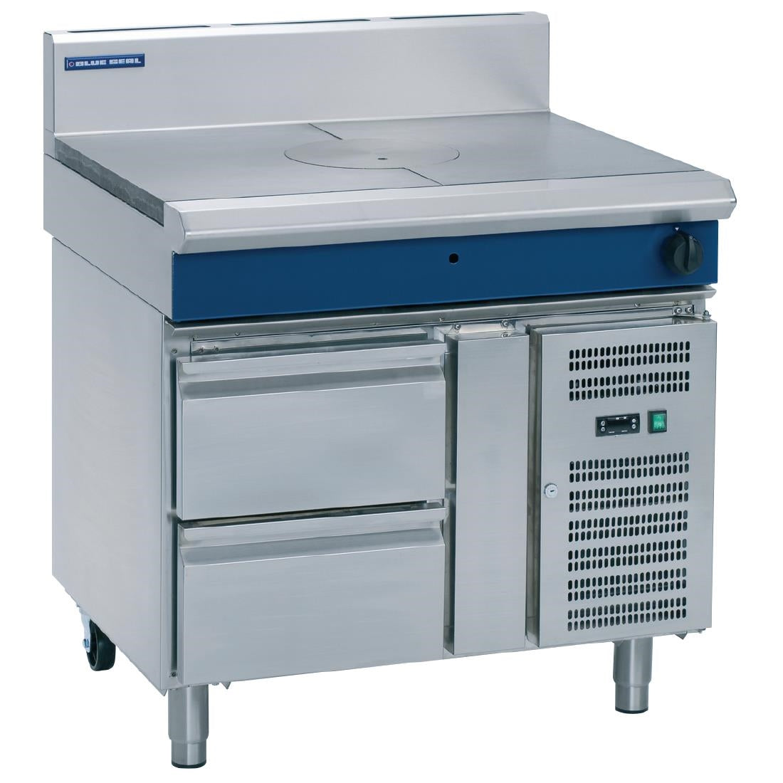 Blue Seal Evolution Target Top with Refrigerated Base Nat Gas 900mm G57-RB/N