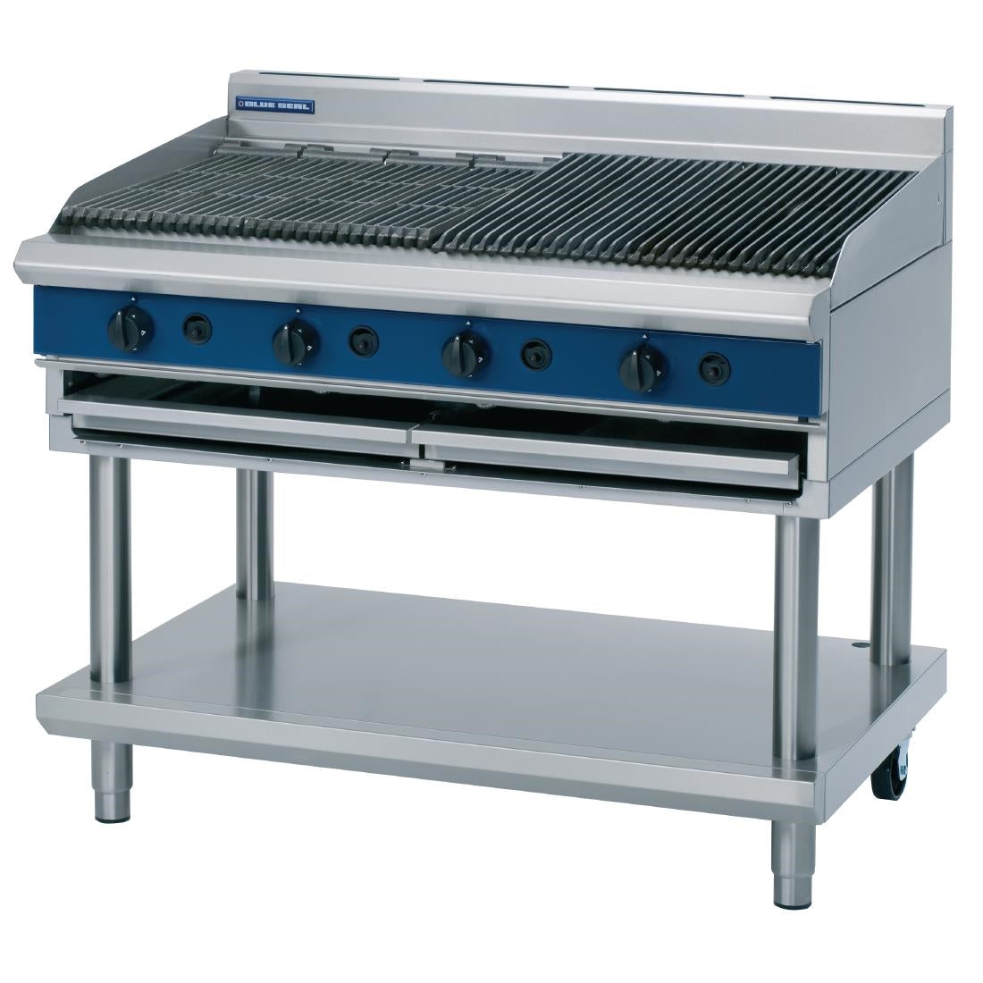 Blue Seal Evolution Chargrill with Leg Stand LPG 1200mm G598-LS/L