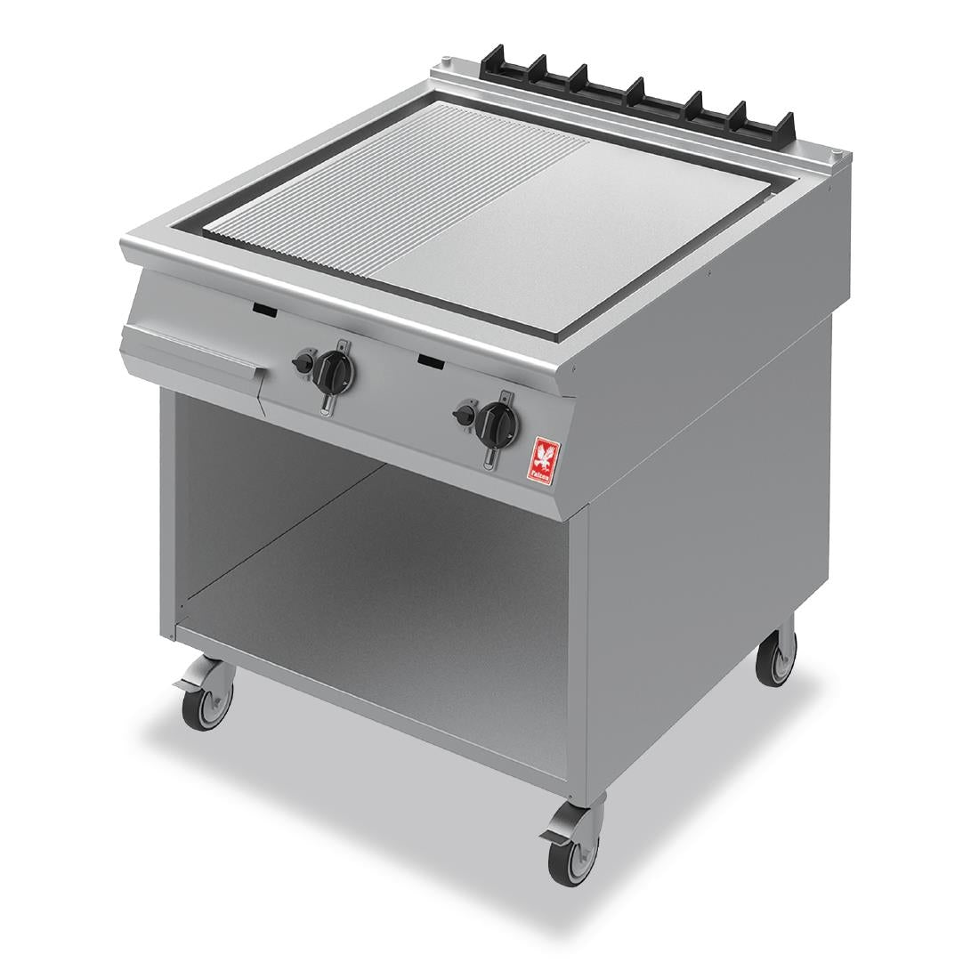 Falcon F900 Ribbed Griddle on Mobile Stand Natural Gas G9581R