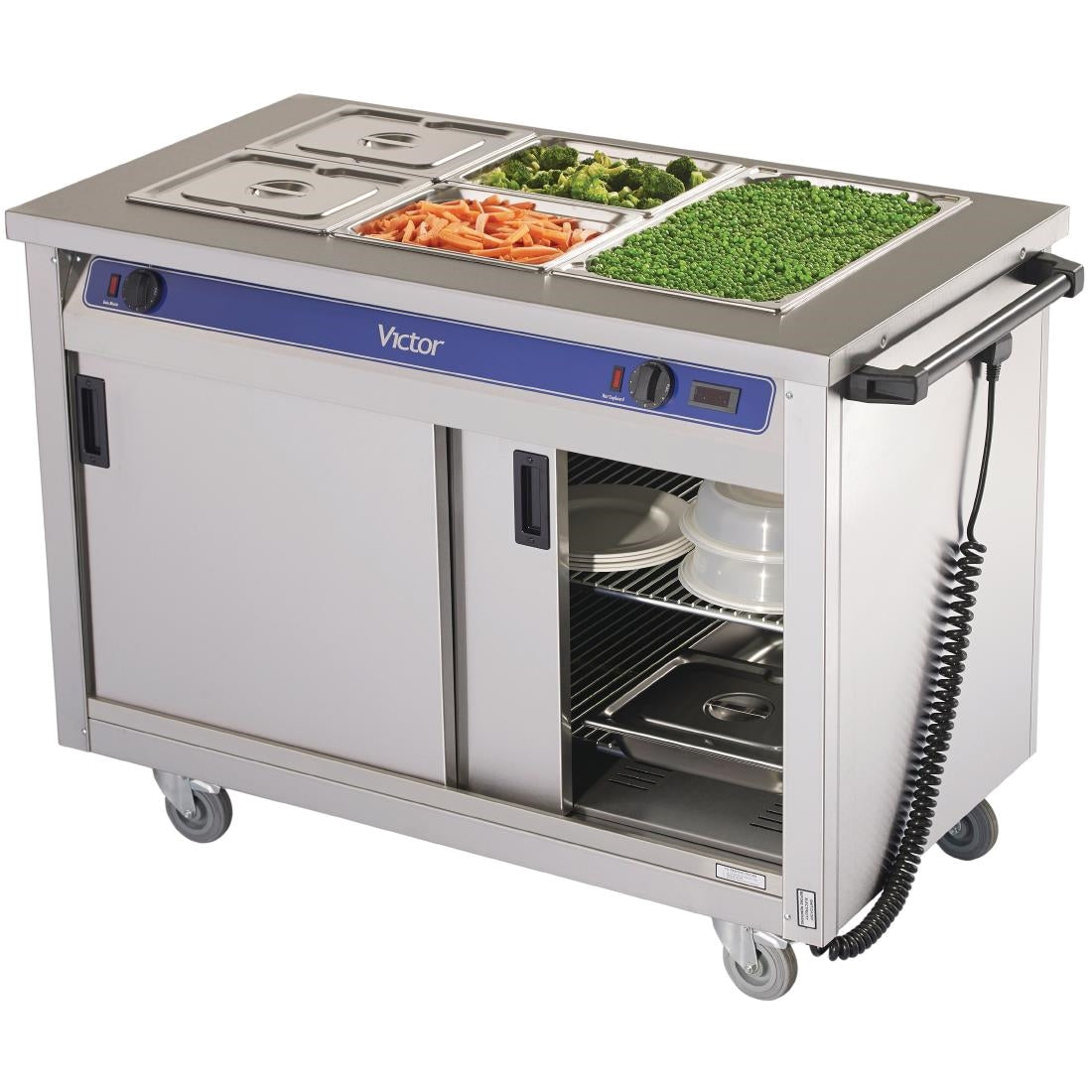 Victor Mobile Crown Bain Marie Hot Cupboard BM30MS