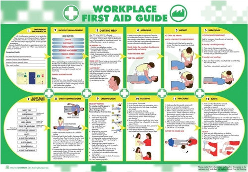 POSTER WORKPLACE FIRST AID GUIDE